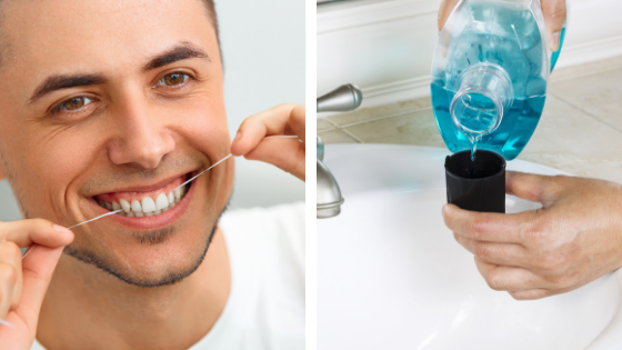 Mouthwash vs. Flossing